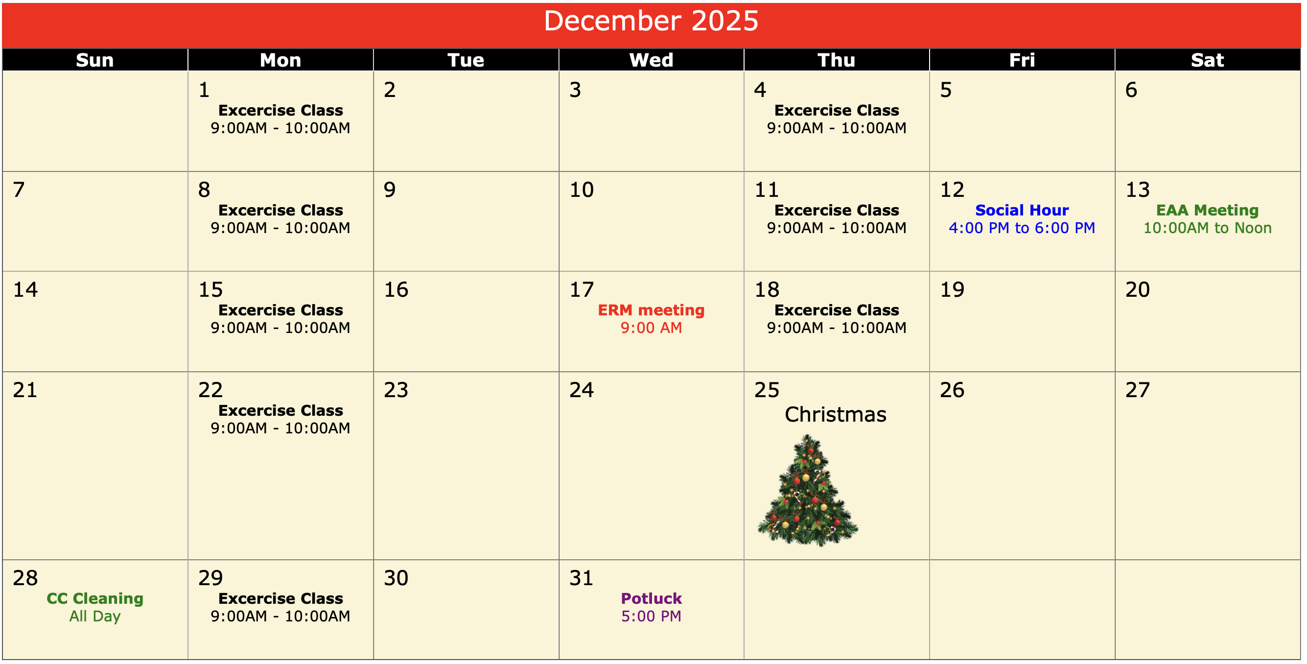 Calendar